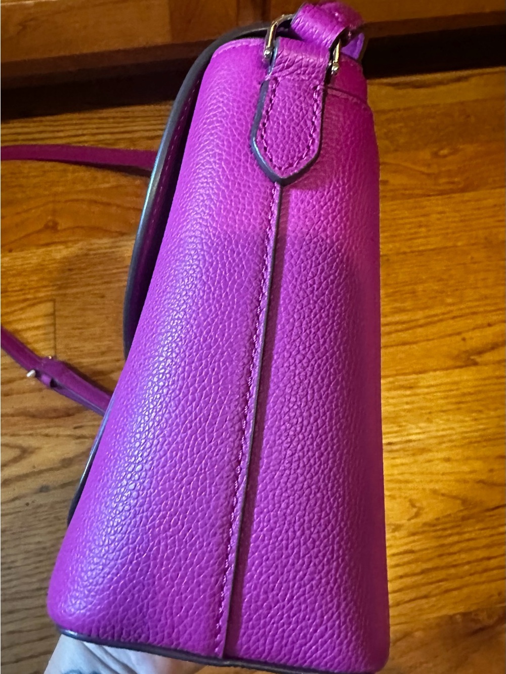 Kate Spade New York Elsie Pebbled Leather Crossbody in the color Baja Rose NEW - Picture 6 of 10